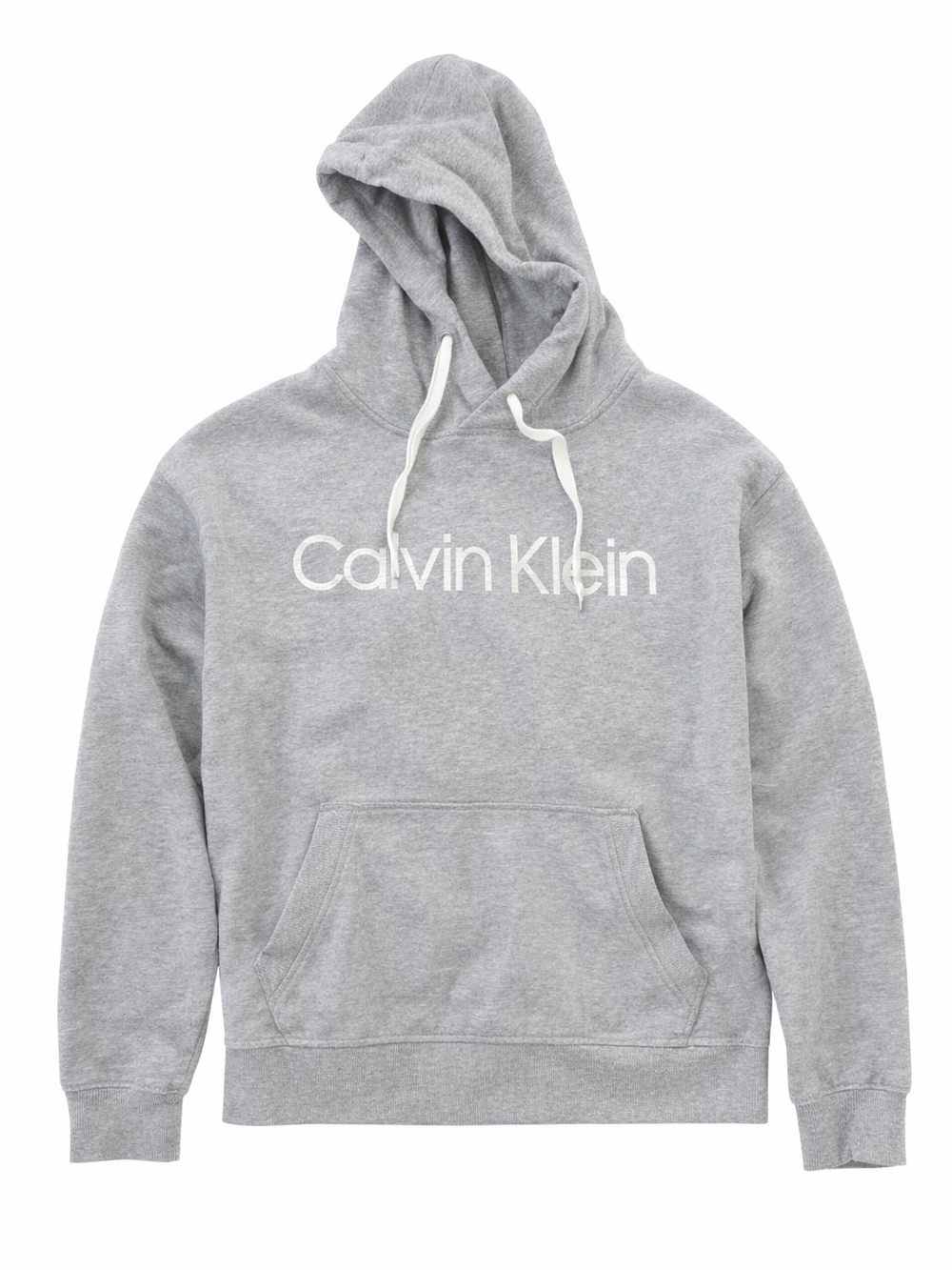 Calvin Klein Light Gray Logo Pullover Hoodie